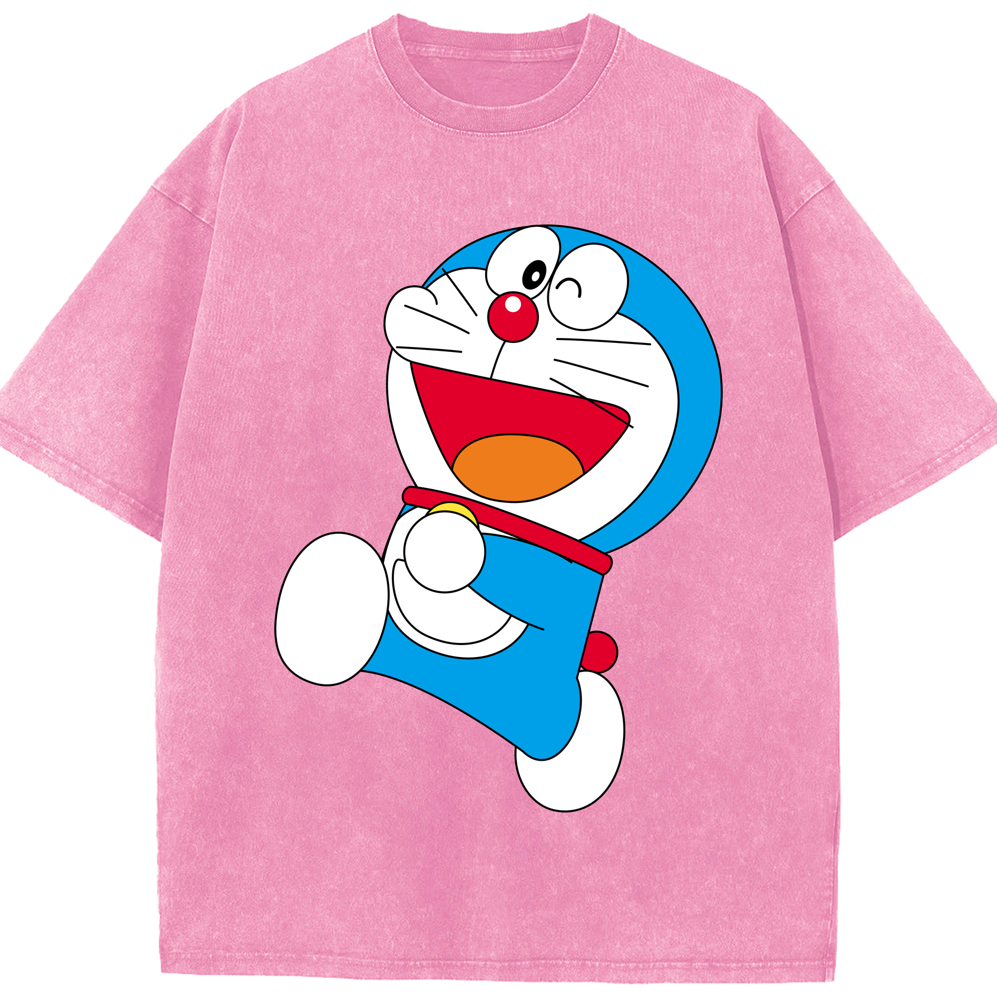 （画像用） ドラえもん Doraemon 綿100% ヴィンテージ風 半袖Tシャツ（フロントプリント）